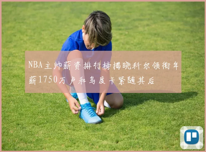 NBA主帅薪资排行榜揭晓科尔领衔年薪1750万卢和乌度卡紧随其后